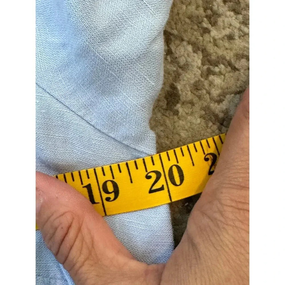 Soft Surroundings Tiered Button-Up Casual Midi Shirt Dress Size S denim - Picture 10 of 10